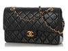 Chanel Vintage Medium Black Quilted Lambskin Classic Double Flap