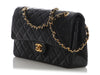 Chanel Vintage Medium Black Quilted Lambskin Classic Double Flap