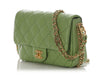 Chanel Small Green Quilted Lambskin Flap
