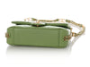 Chanel Small Green Quilted Lambskin Flap