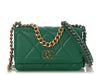 Chanel Green Quilted Lambskin 19 Wallet on Chain WOC