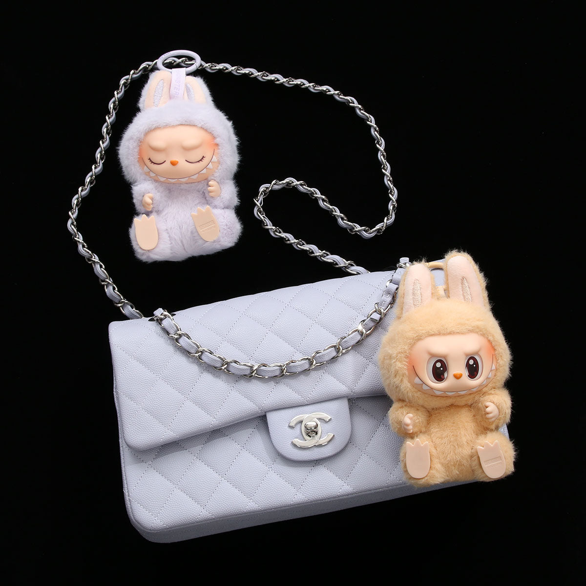 Chanel Small Light Purple Caviar Double Flap Classic