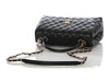 Chanel Small Black Quilted Caviar Coco Handle