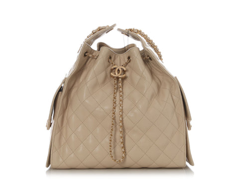 Chanel Medium Beige Caviar 25 Bag