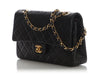 Chanel Vintage Medium/Large Black Quilted Lambskin Classic Double Flap