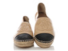 Chanel Black and Beige Espadrilles
