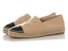 Chanel Black and Beige Espadrilles