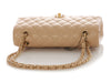 Chanel Medium/Large Beige Clair Quilted Caviar Classic Double Flap