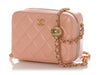 Chanel Mini Light Pink Quilted Lambskin Pearl Crush Camera Bag
