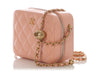 Chanel Mini Light Pink Quilted Lambskin Pearl Crush Camera Bag
