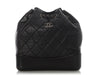 Chanel Small Black Part-Quilted Aged Calfskin Gabrielle Backpack