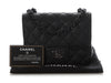 Chanel Mini So Black Quilted Distressed Calfskin Square Classic