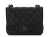 Chanel Mini So Black Quilted Distressed Calfskin Square Classic