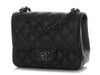 Chanel Mini So Black Quilted Distressed Calfskin Square Classic