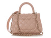 Chanel Extra Mini Pink Quilted Caviar Coco Handle