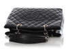 Chanel Black Quilted Caviar Grand Shopping Tote GST