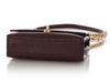 Chanel Maroon Quilted Caviar Bracelet on Chain Flap Bag