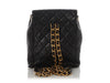 Chanel Vintage Small Black Quilted Lambskin Backpack