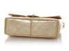 Chanel Jumbo Gold Quilted Patent Classic Single Flap