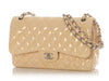 Chanel Jumbo Yellow and Light Pink Quilted Patent Classic Double Flap