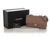 Chanel Medium/Large Dark Beige Quilted Caviar Classic Double Flap