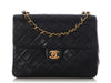 Chanel Vintage Mini Navy Quilted Lambskin Classic