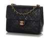 Chanel Vintage Mini Navy Quilted Lambskin Classic