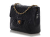 Chanel Vintage Mini Navy Quilted Lambskin Classic