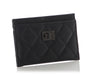Chanel So Black Quilted Aged Calfskin Reissue Card Case
