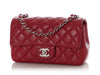 Chanel Mini Red Quilted Caviar Rectangular Classic