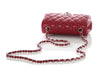 Chanel Mini Red Quilted Caviar Rectangular Classic