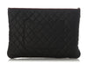 Chanel Large Black Quilted Caviar Pouch