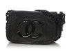 Chanel Black Calfskin and Patent Modern Chain Flap
