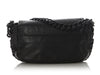 Chanel Black Calfskin and Patent Modern Chain Flap