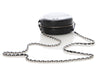 Chanel Black Goatskin CC Ski Round Crossbody