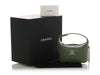Chanel Mini Green Quilted Caviar Top Handle Bag with Chain