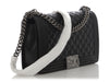 Chanel New Medium Quilted Caviar Black Boy Bag