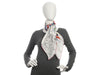 Chanel White and Multicolor Dragon Silk Scarf