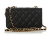 Chanel Black Quilted Caviar Casino Flap Phone Holder