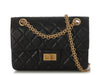 Chanel Mini Black Quilted Aged Calfskin Reissue 2.55