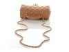 Chanel Mini Caramel Quilted Lambskin Top Handle