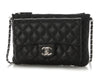 Chanel Small Black Quilted Caviar Crossbody