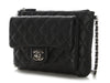 Chanel Small Black Quilted Caviar Crossbody