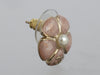 Chanel Pink Shimmer Flower Earrings