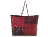 Chanel Large Pink and Purple Patchwork Tweed Tote