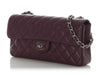 Chanel Purple Quilted Caviar East-West Flap