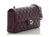Chanel Purple Quilted Caviar East-West Flap