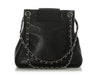 Chanel Black Calfskin Mademoiselle Lock Bag