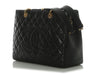 Chanel Black Quilted Caviar Grand Shopping Tote GST