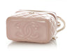 Chanel Pink Quilted Lambskin Double Vanity Cosmetic Case